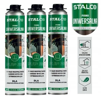 PIANKA MONTAŻOWA PISTOLETOWA CAŁOROCZNA STALCO x3