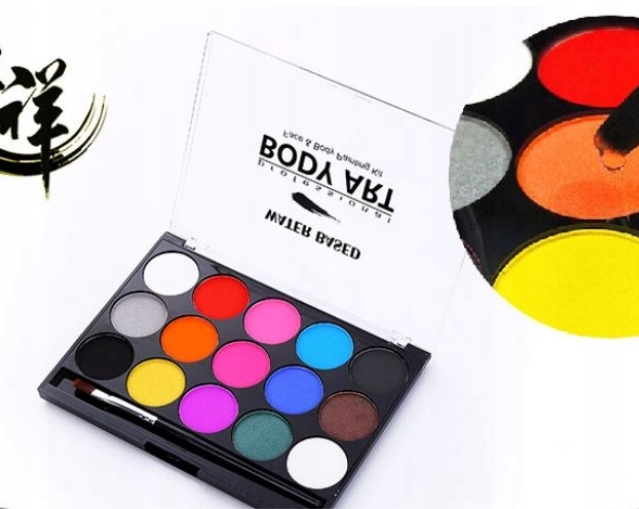 Zestaw farb do malowania twarzy ciala farbki buzi