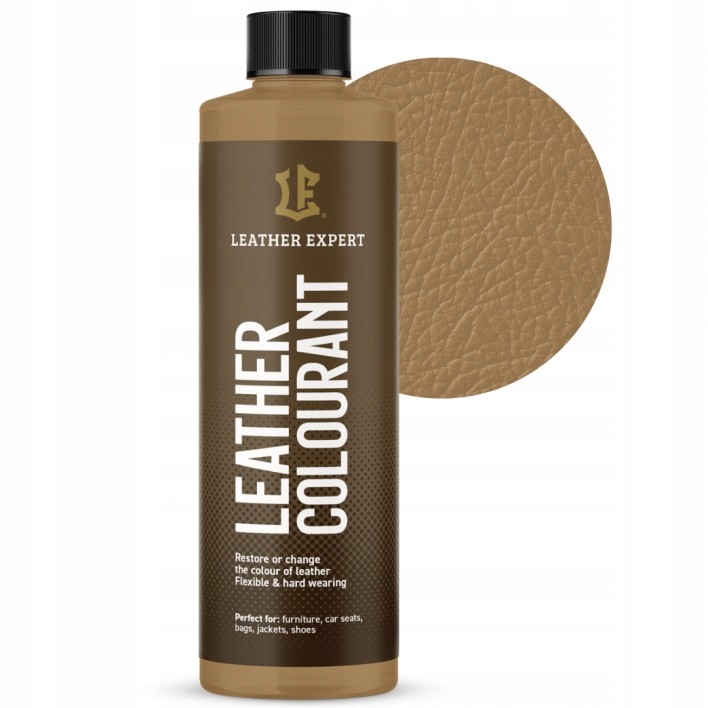 Farba do skóry naturalnej i do ekoskóry Luxor Beige 250ml Leather Expert