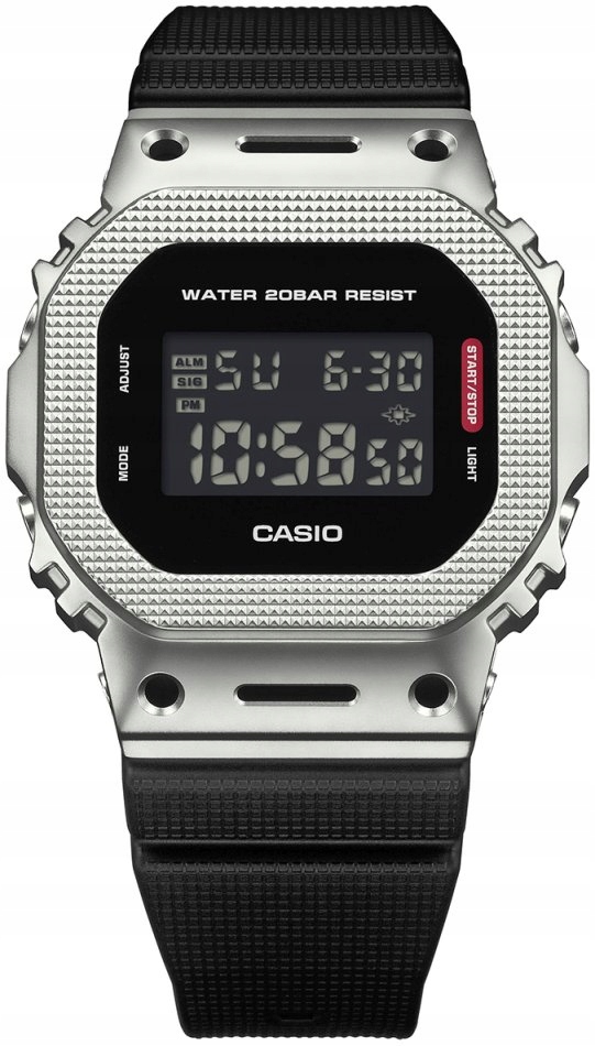 Zegarek męski G-shock GM-5600M-1ER czarny sportowy wstrząsoodporne