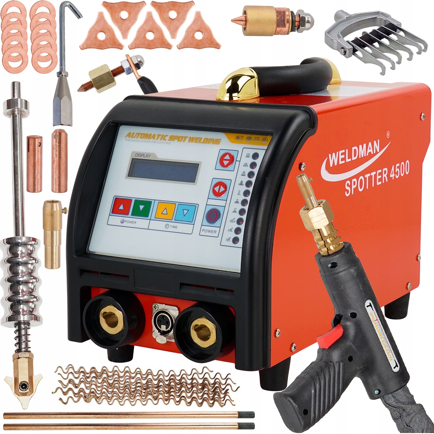 Zgrzewarka SPOTTER wgnieceń BLACH DRUT falisty