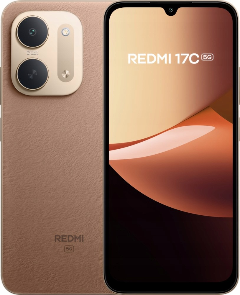 Smartfon Xiaomi Redmi 17C 5G 4/128GB Dual Sim LCD 50 Mp 6000 mAh Brązowy