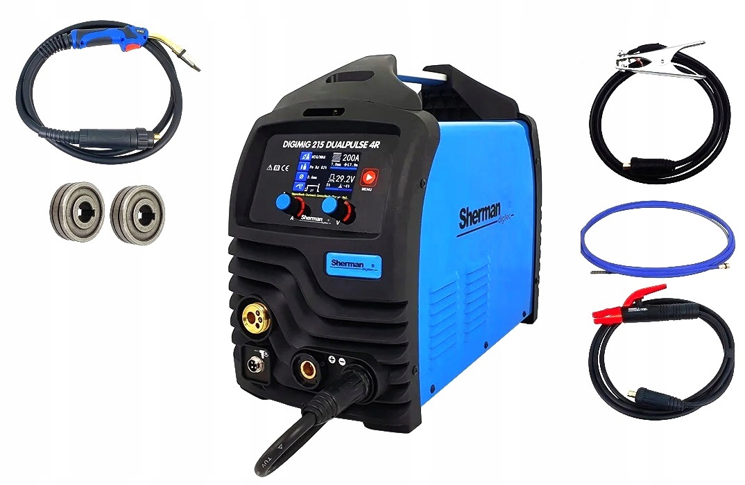 Spawarka Migomat Digimig 215 Dp 4R Sherman Półautomat Podajnik Drutu 4X4