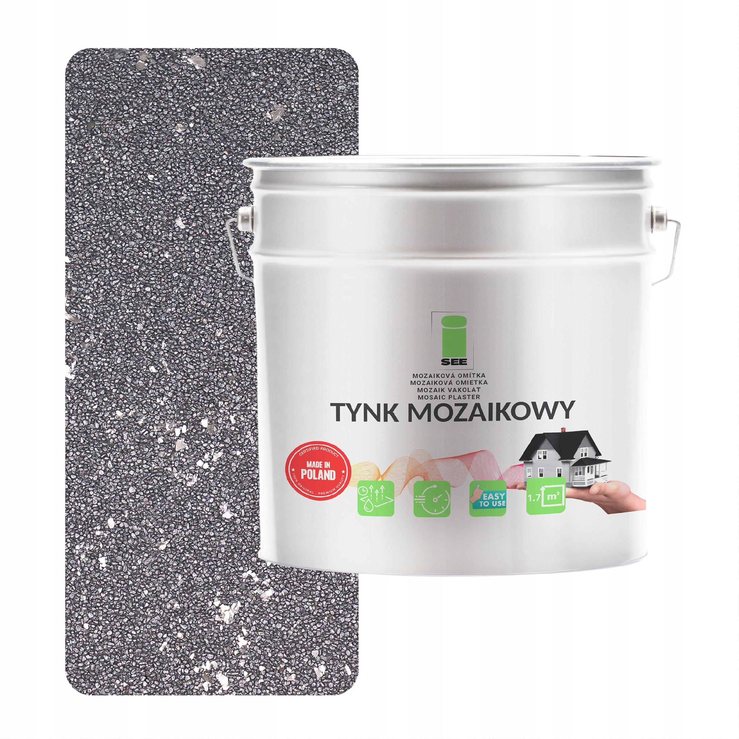 Mozaiková omítka Marmolit s Mikou Stříbrná Pryskyřice 7KG Odolná Mrazuvzdorná M54