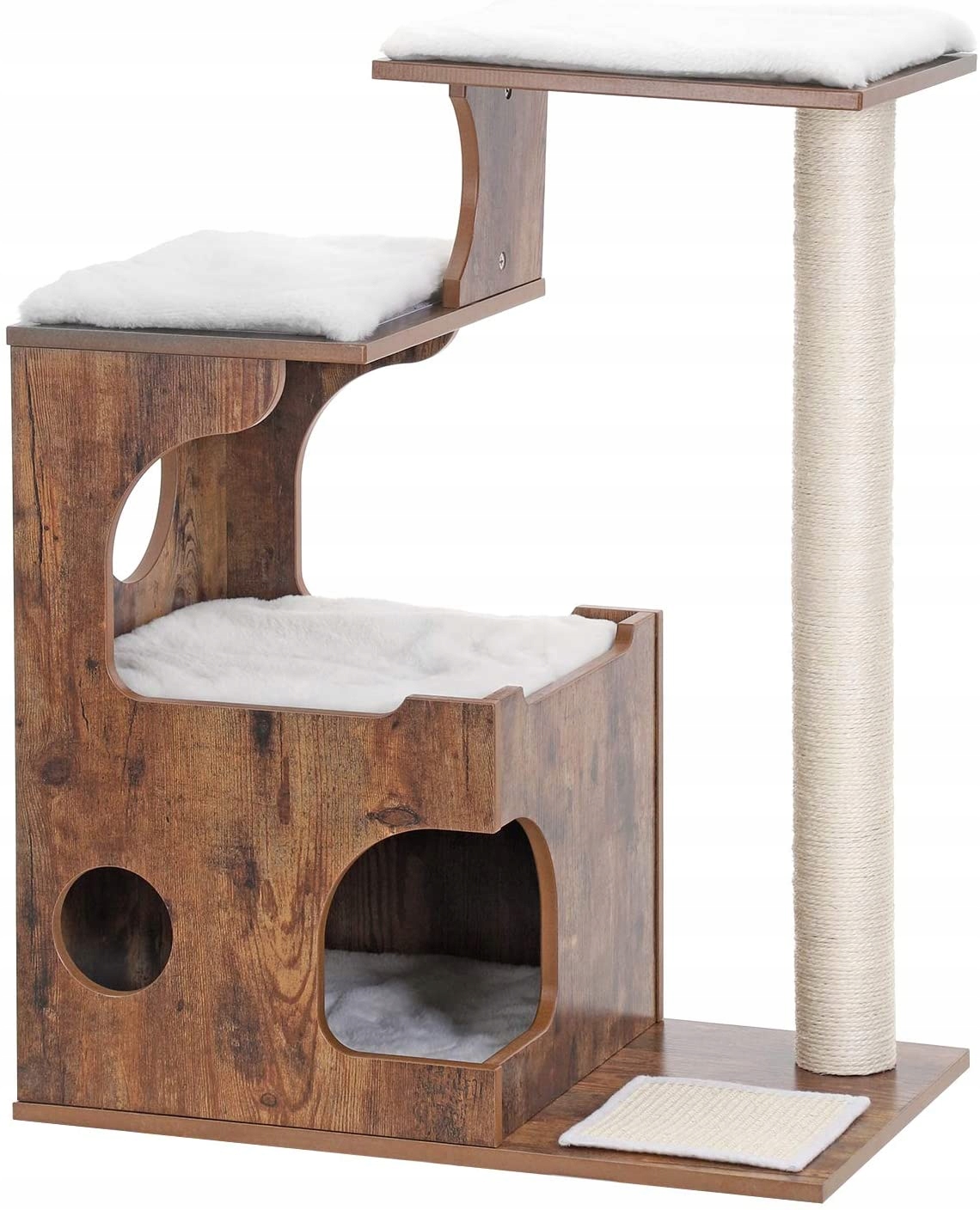 

Drapak domek dla kota 88cm rustykalny brązowy