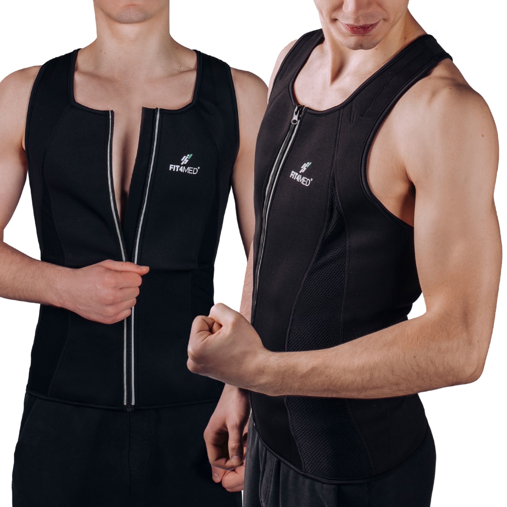 Koszulka męska odchudzająca neoprenowa pas do ćwiczeń fitness siłownia XL