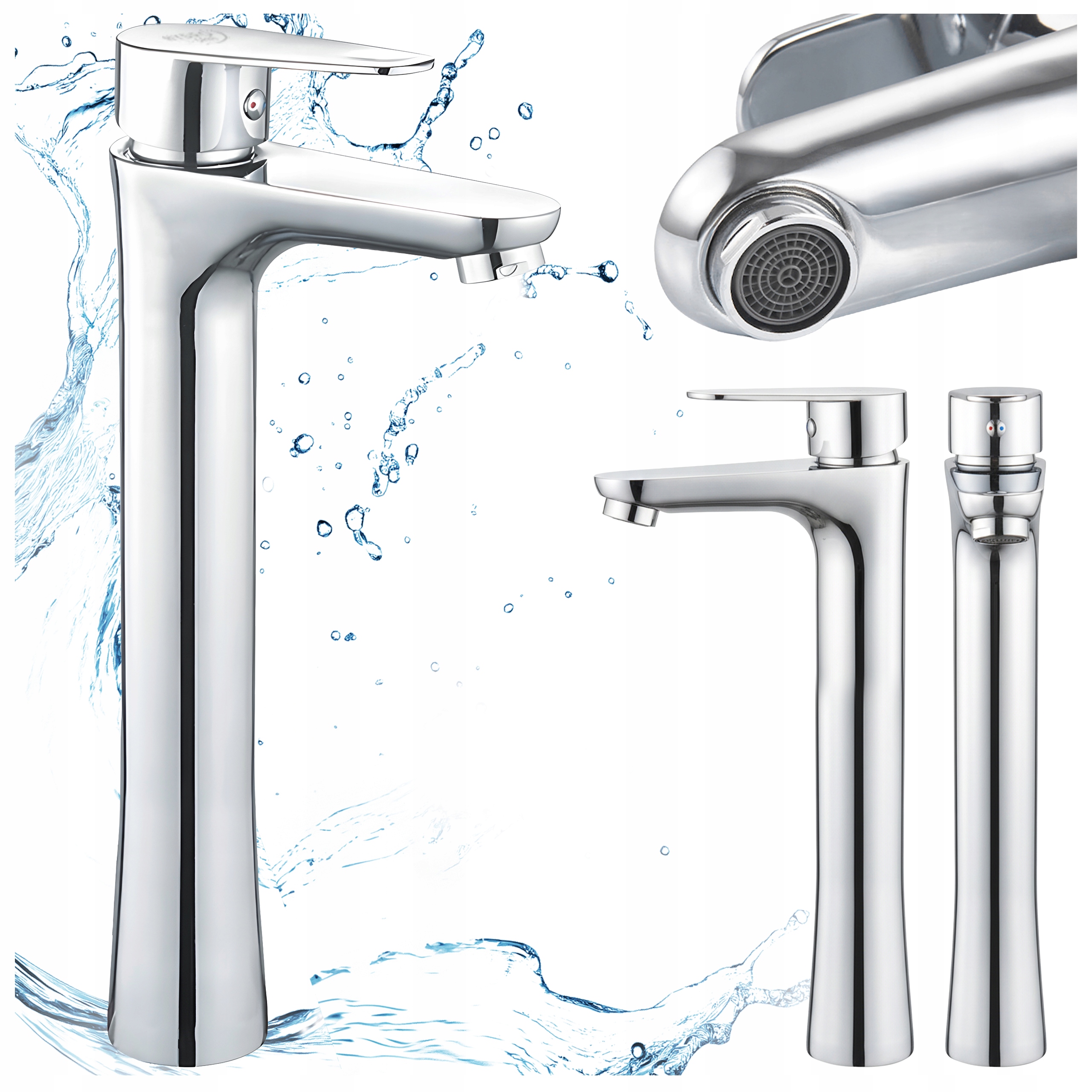 Umyvadlová Stojánková Koupelnová Baterie S Perlátorem, Chrom Baterie