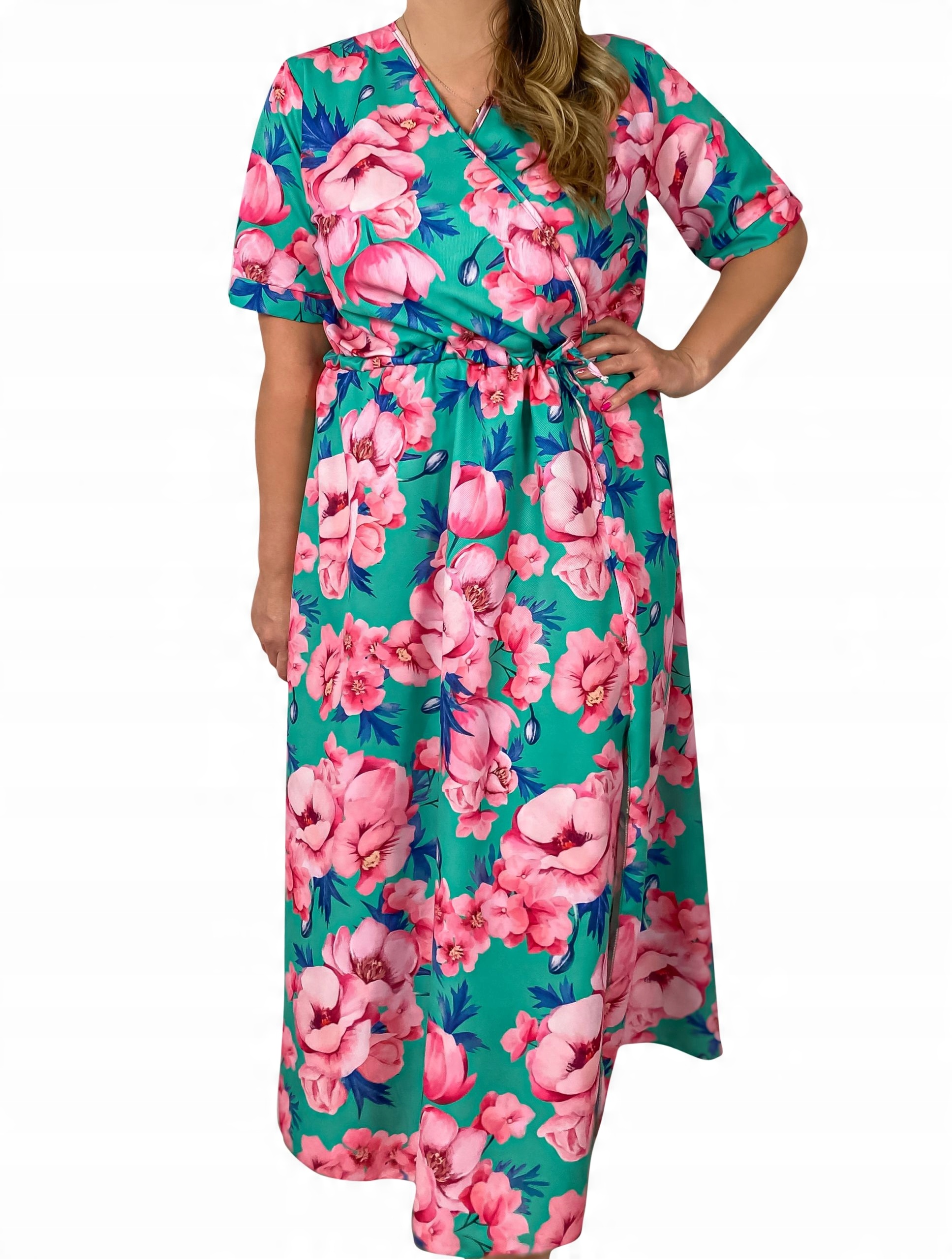 

Sukienka Emma Zielona Plus Size 44 46 48 50