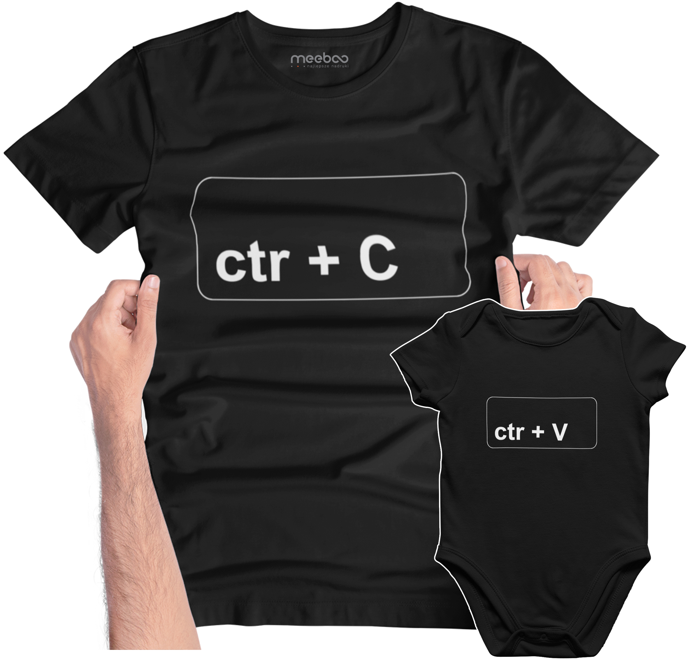 

Zestaw Dla Taty Syna Córki Koszulka Body Ctrl C V