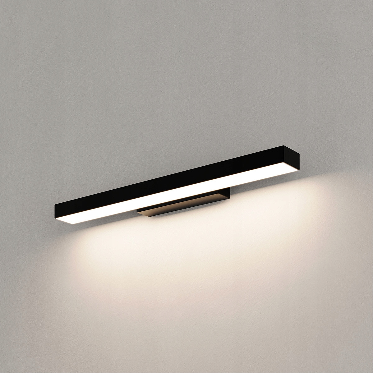 Černá koupelnová nástěnná lampa nad zrcadlo Aqua IP44 Led Cct v moderním stylu