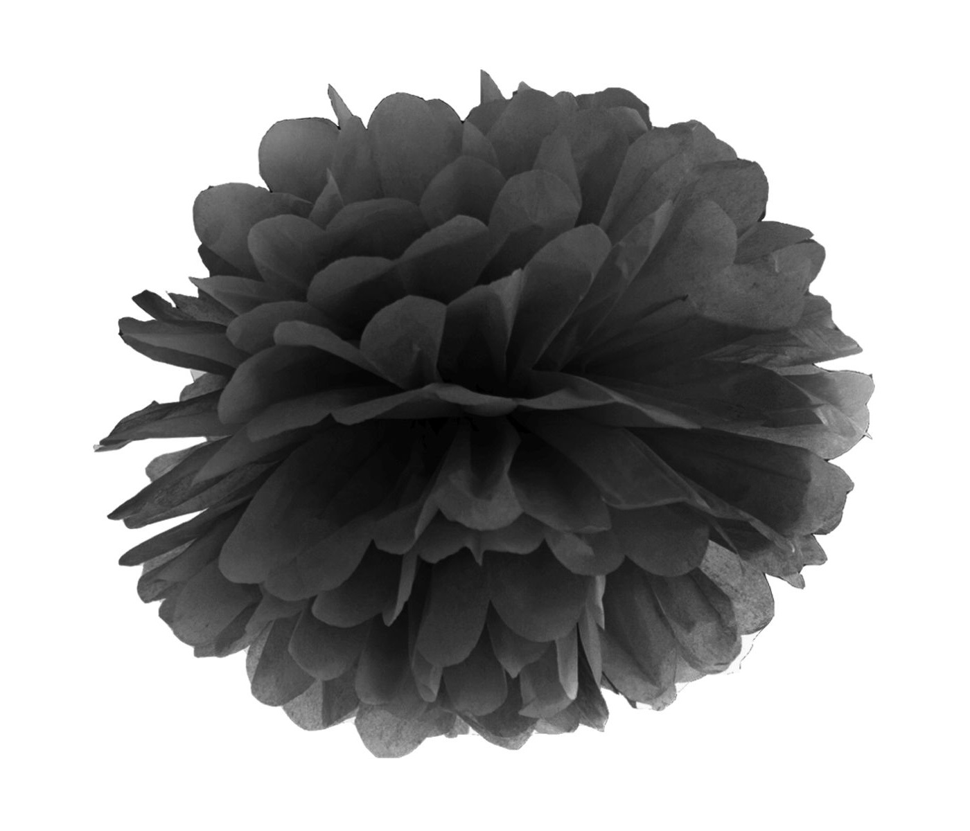 

Pompon Z Bibuły czarny 25 cm halloween ślub wesele