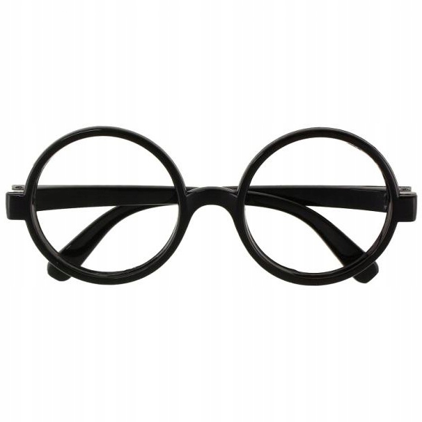 Okulary okrągłe czarodzieja kujona strój przebranie Harry Potter BEZ SZKIEŁ