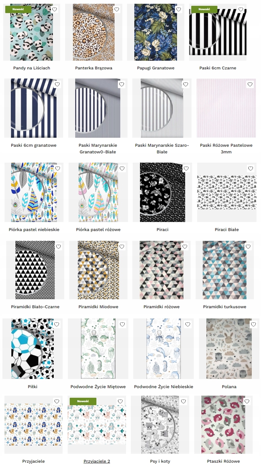 POSZEWKA JASKIEK 100% BAWEŁNA 360 WZORÓW 40x50 CM Długość 40 cm