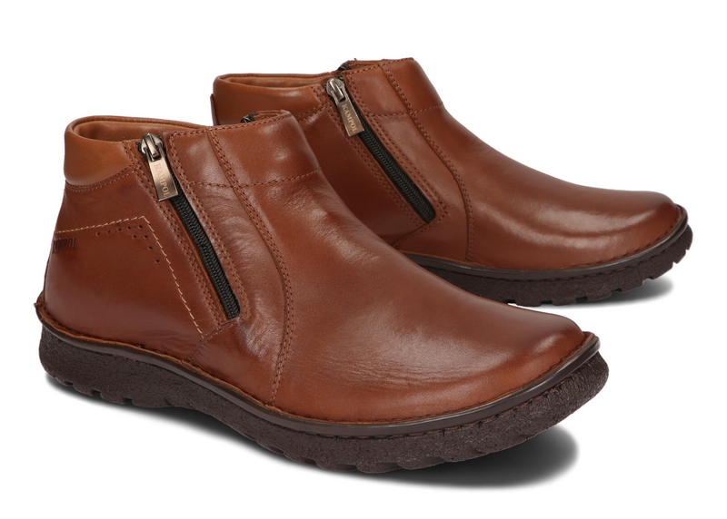 BUTY ZIMOWE MĘSKIE OCIEPLANE 130 JASNY BRĄZ 43 Kod producenta 130