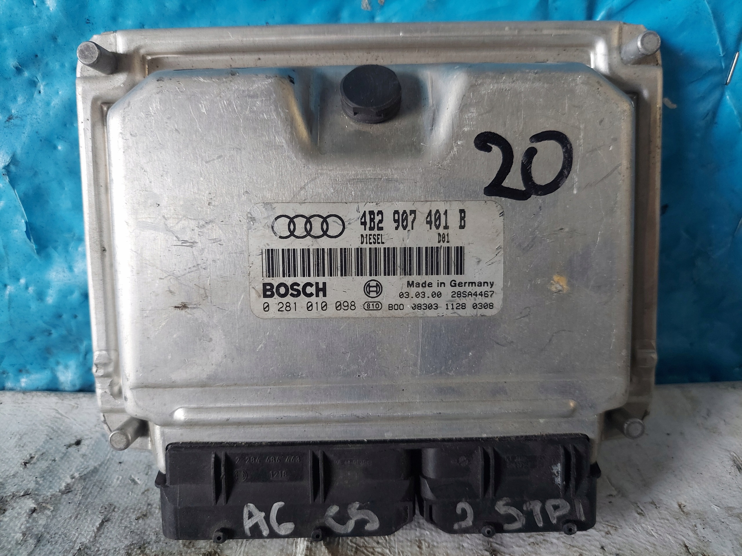 A6 C5 2.5 TDI 4B2907401B centralina motore