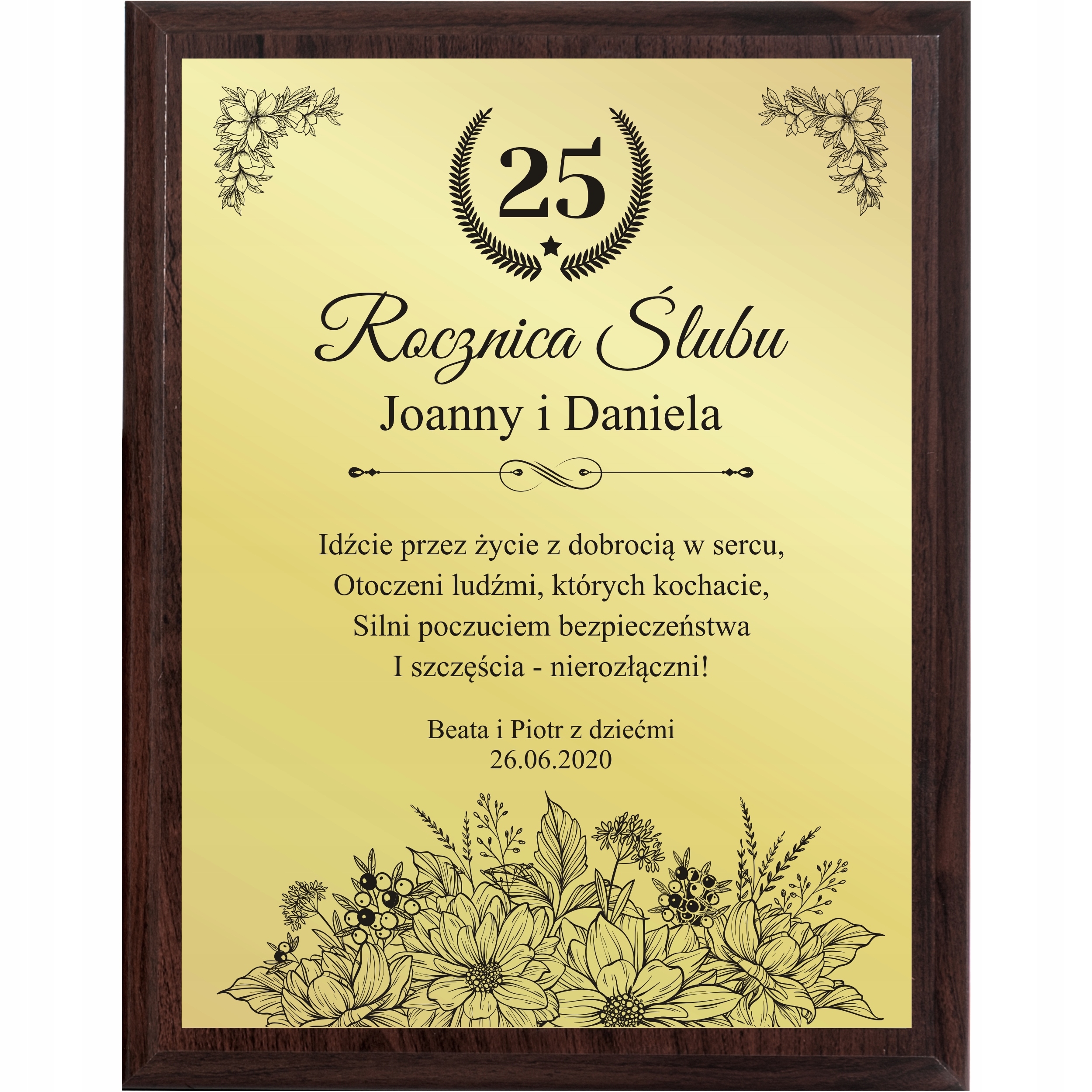 

Na Jubileusz Rocznicę Ślubu 10 20 25 30 40