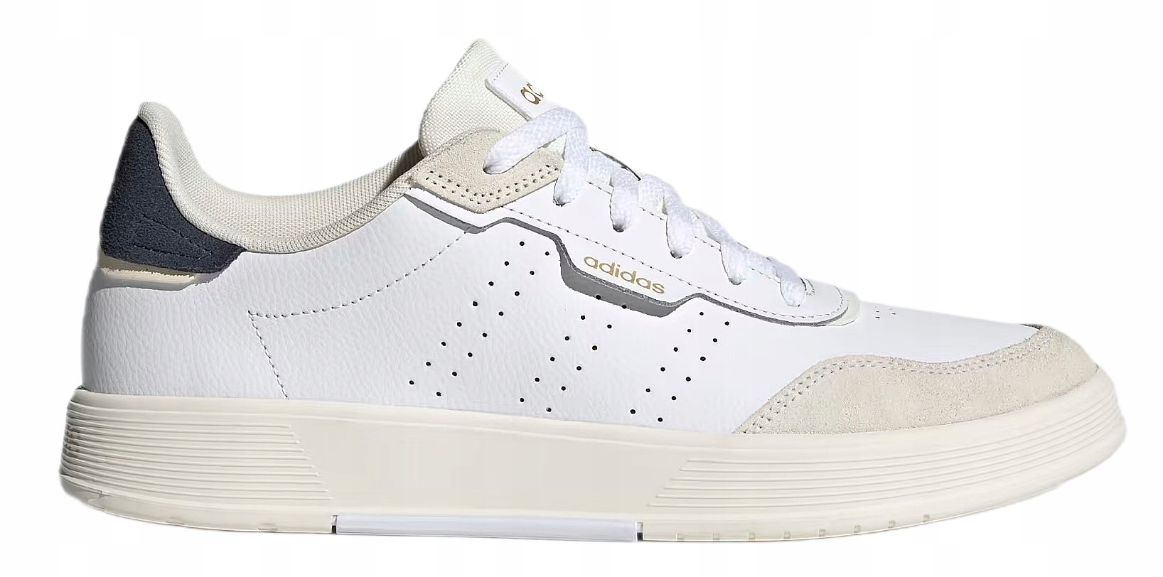 adidas Courtphase Pánské boty Bílé kožené tenisky Adidasy vel.