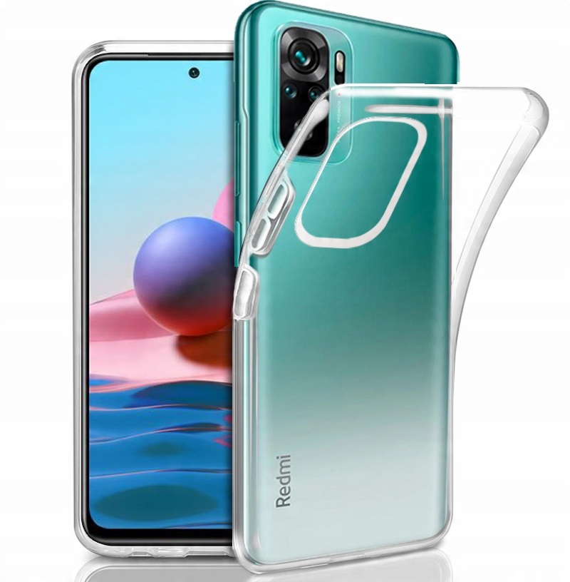 

Etui Gel Clear Case Do Redmi Note 10 10S 2x Szkło