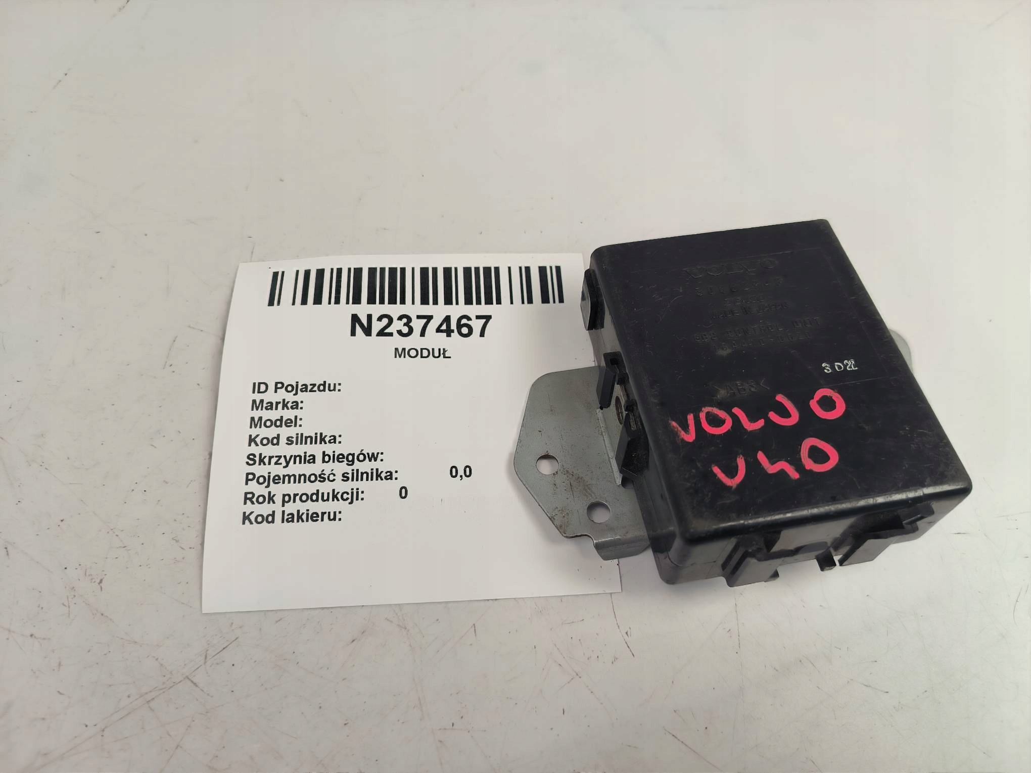 modulo ALARMU 30862948 VOLVO V40