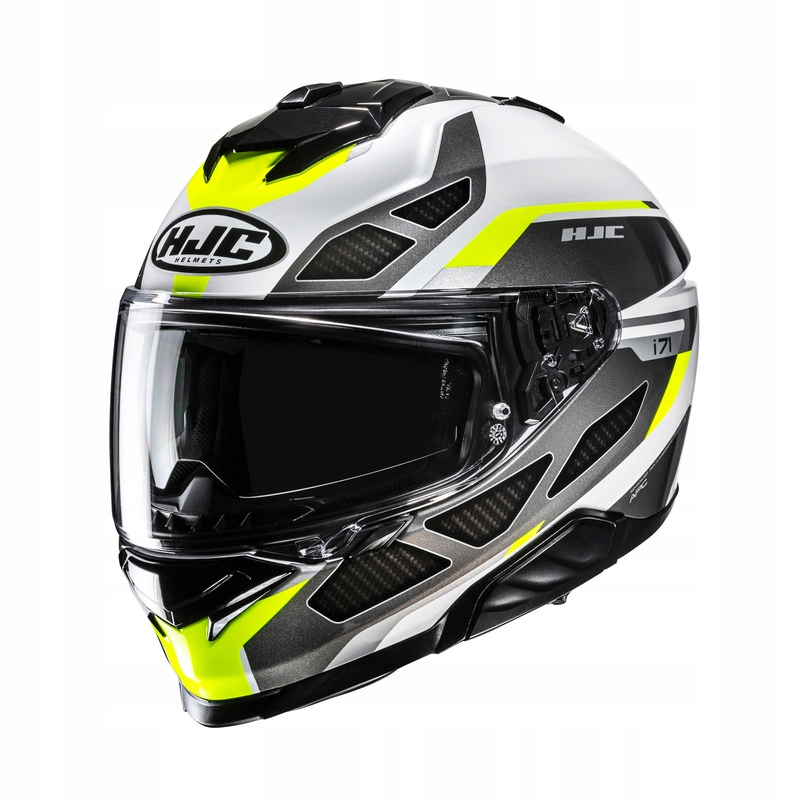 Motocyklová Prilba Hjc I71 Zest White Yellow M