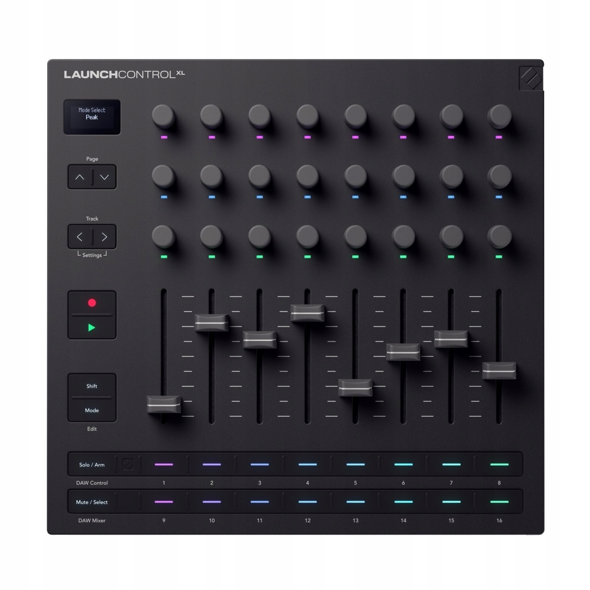 Novation Launch Control XL 3 MIDI kontrolér pro Daw softwarový balíček