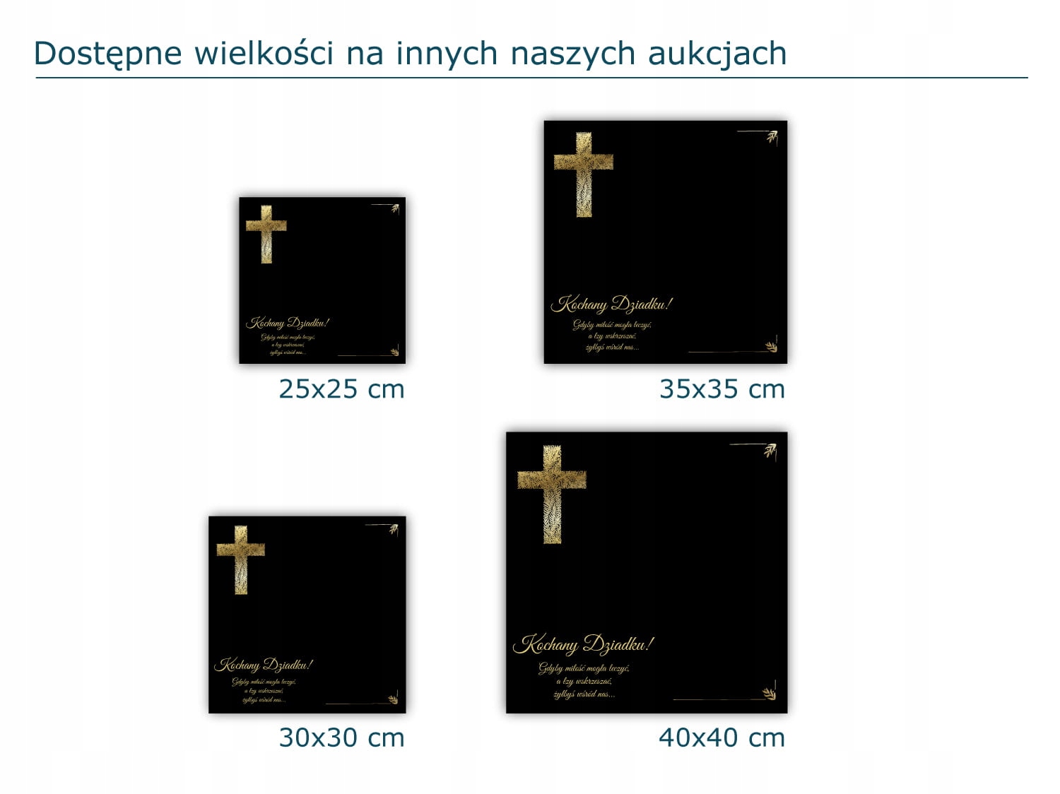 SZKLANA PODSTAWKA POD ZNICZE 40x30cm 504b Dziadku Długość 30 cm