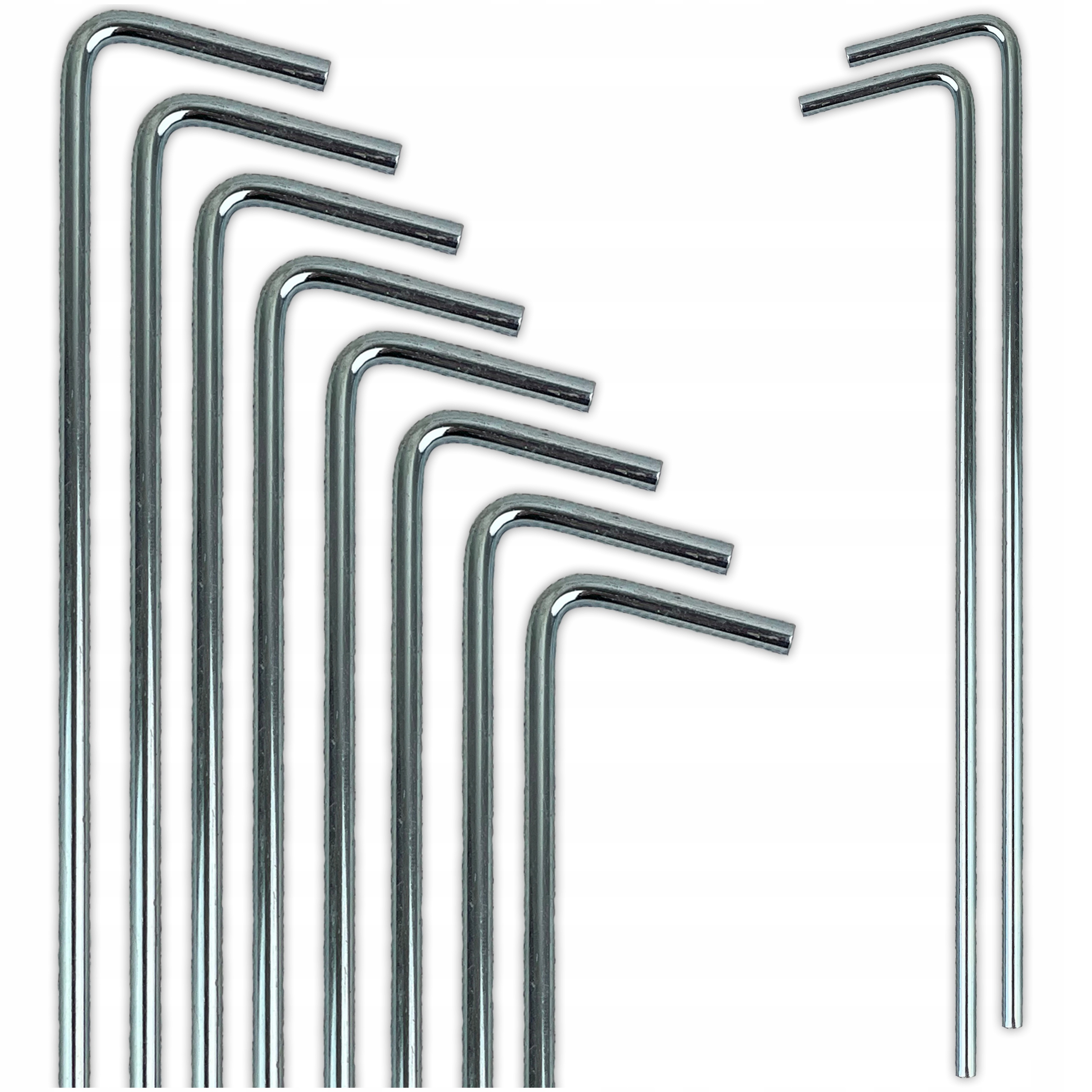 SZPILKI ŚLEDZIE DO NAMIOTU 17cm KOMPLET 10szt. Model BSN02