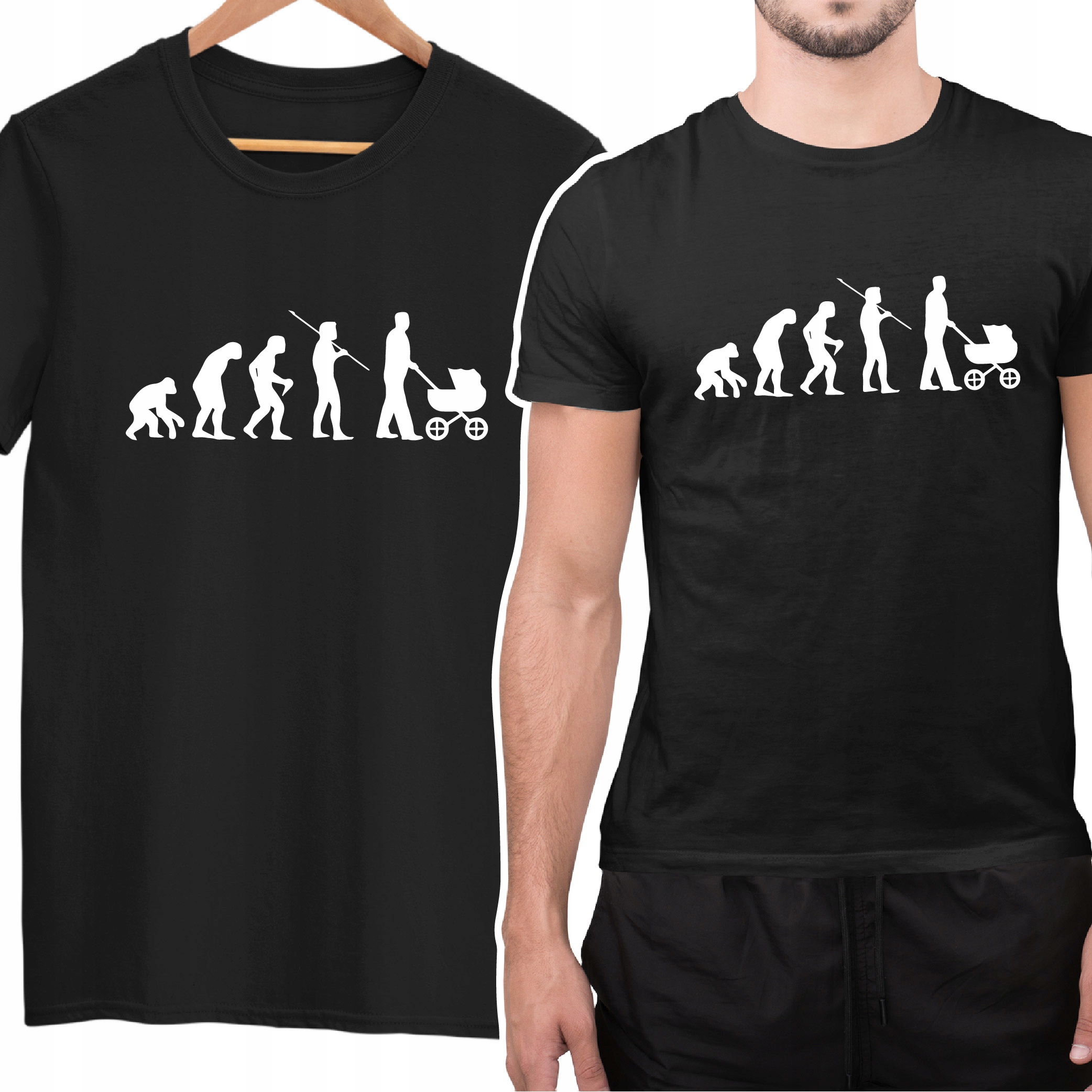 

Tshirt Przyszły Tata Ewolucja Father Evolution
