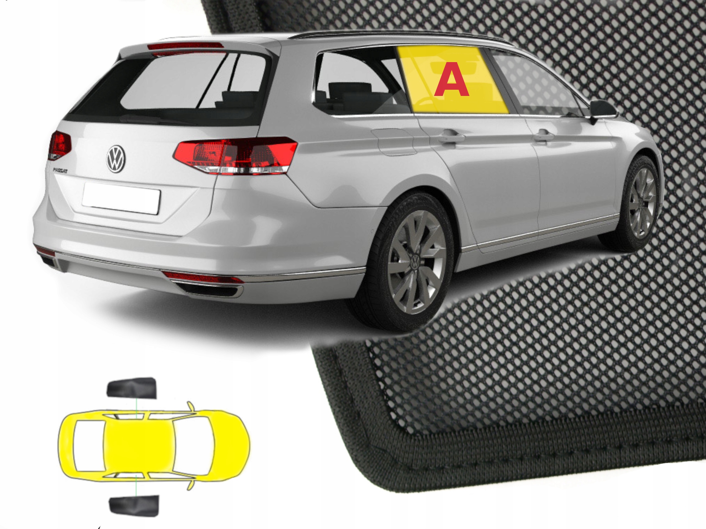 

Zasłonki osłonki dedykowane Vw Passat B8 kombi 2sz