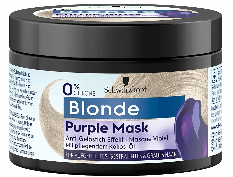 

Schwarzkopf, Blonde, Purple Mask, Maska, 150ml