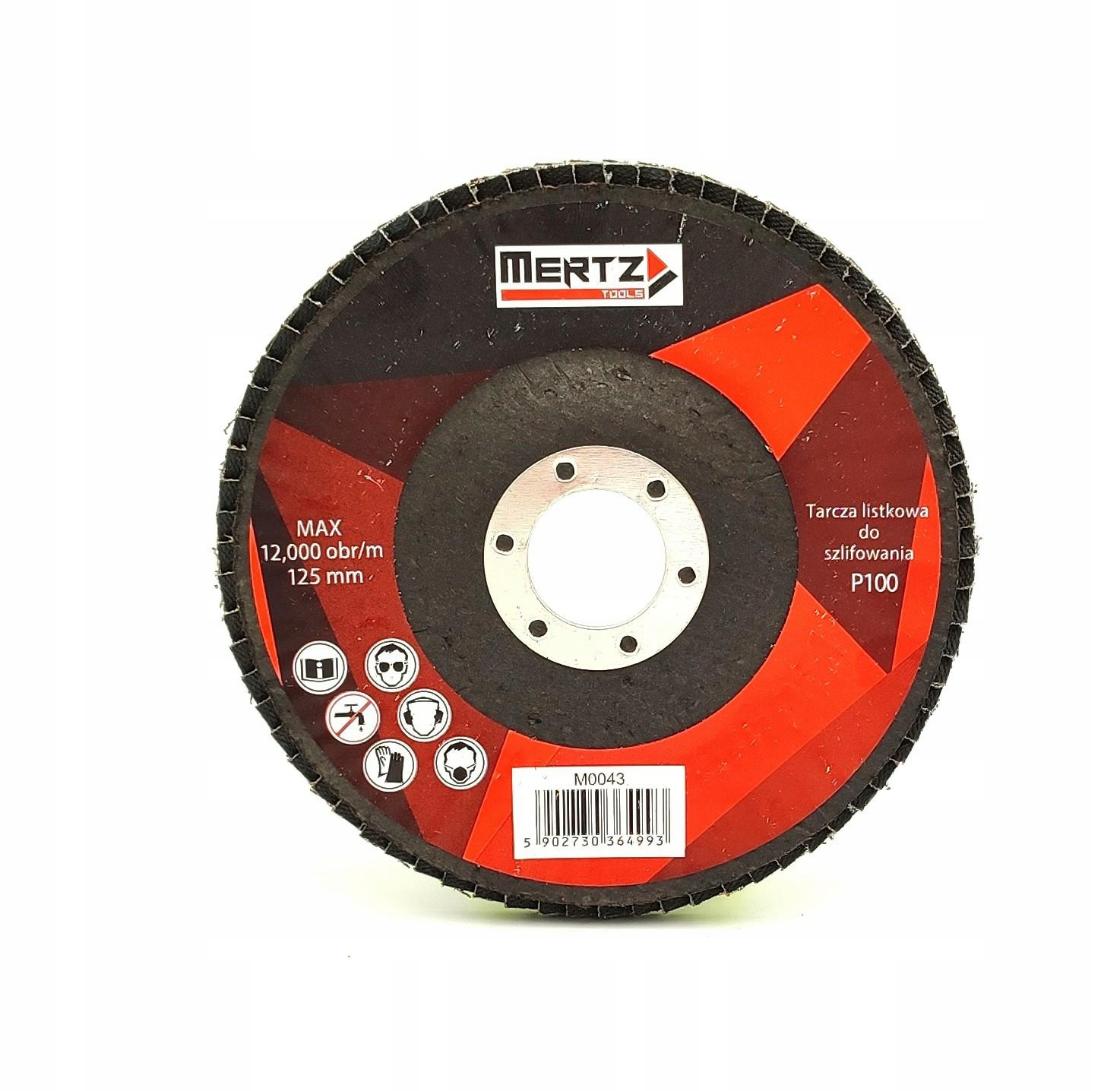 

Mertz tarcza lamelka 125x22,2mm Gr 100 listkowa