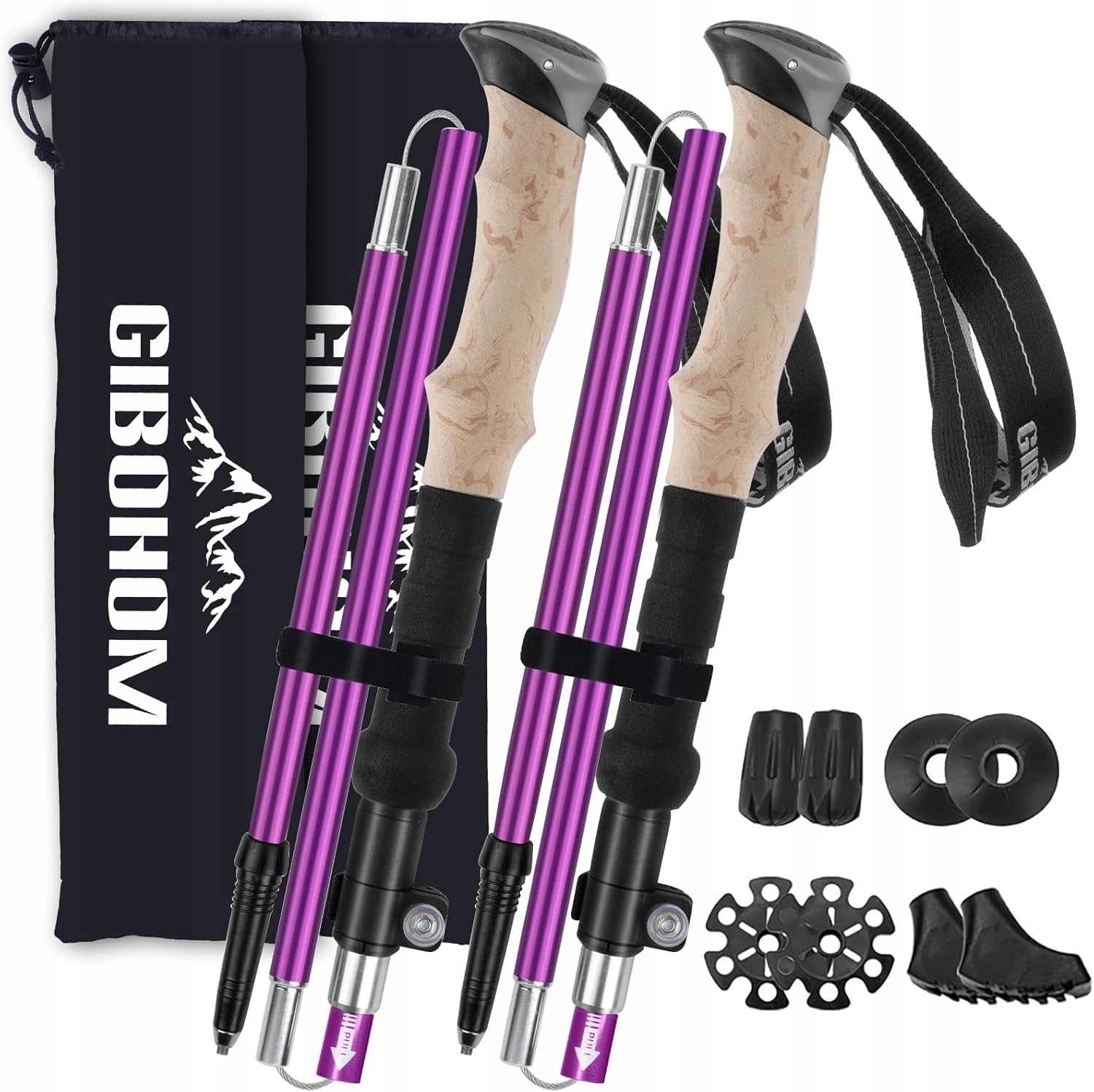 Nordic Walking Hole Pro Ženy – Skládací 105-125 CM