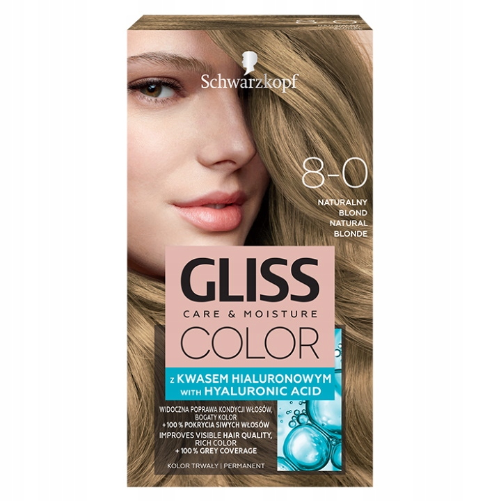 

Gliss Color Farba do włosów 8-0 Naturalny Blond