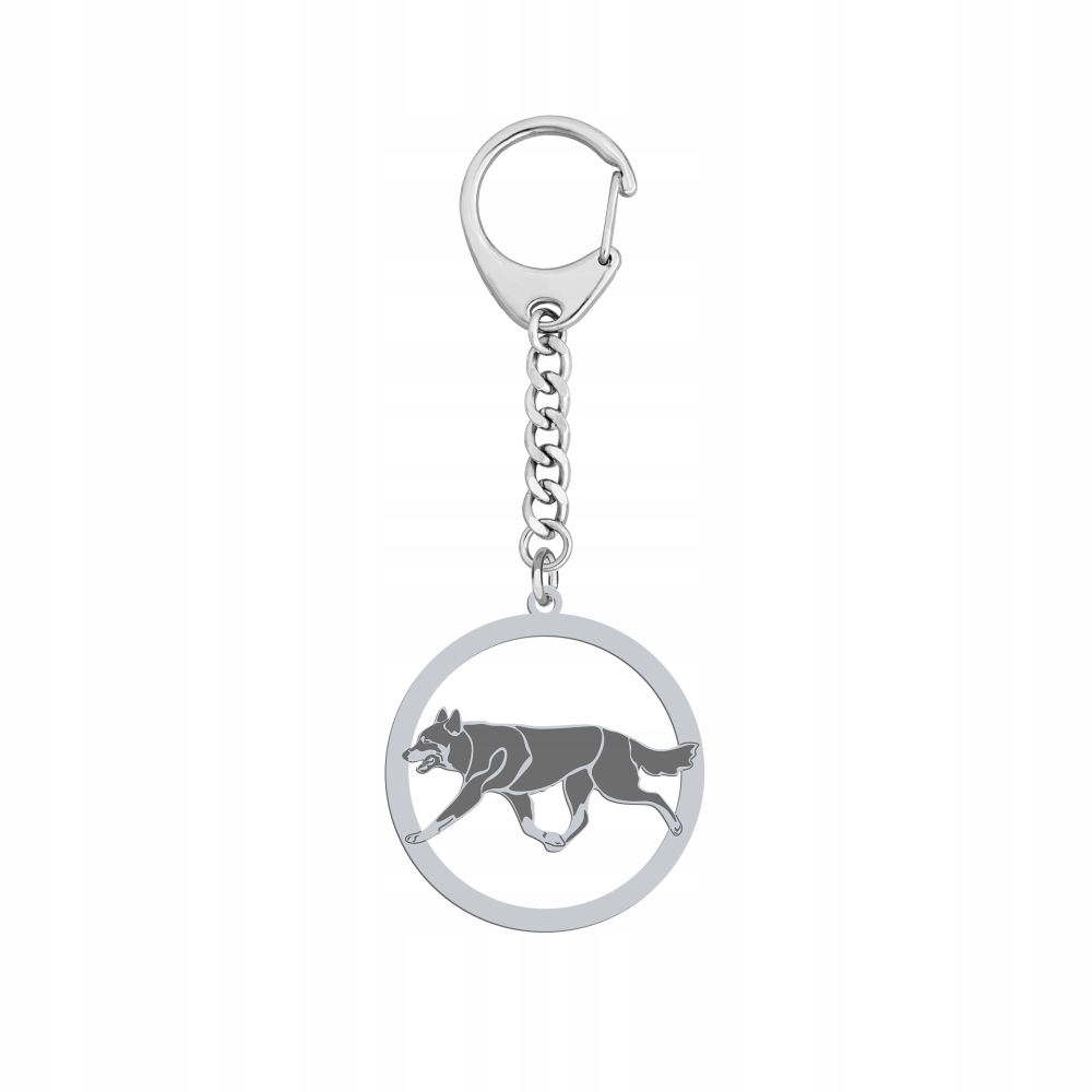 Přívěsek Na Klíče Stříbrný s Lapinporokoirou 925 Dárek Šperky Dedikace Gravírování