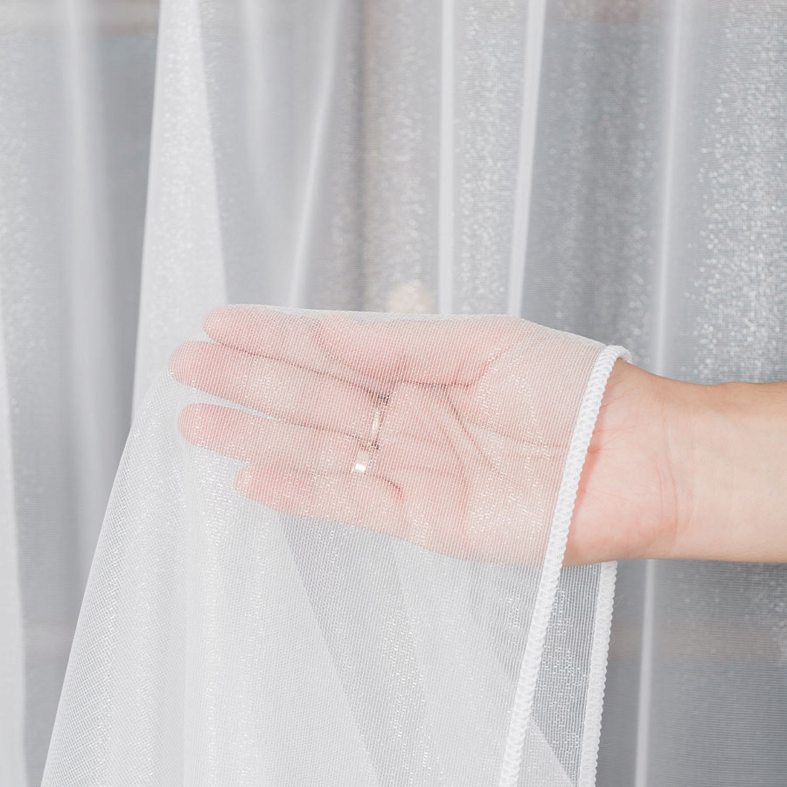 Hotové Záclony Bílá Hotová Záclona S Efektem Námrazy 500x190 Olověnka Žabky