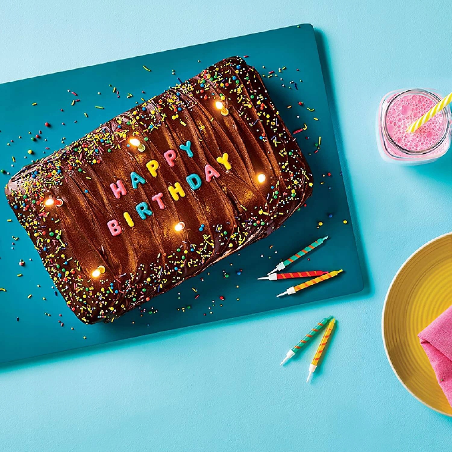 FOREMKA SILIKONOWA cyferki DO CZEKOLADY HAPPY BIRTHDAY literki ŻELKÓW MASY Szerokość produktu 11.5 cm