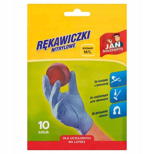 

Jan Niezbędny, rękawiczki nitrylowe, r M/L, 10szt