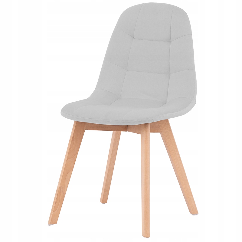 KRZESŁO TAPICEROWANE WELUROWE PIKOWANE DO SALONU JADALNI SKANDYNAWSKIE LOFT Głębokość mebla 38 cm