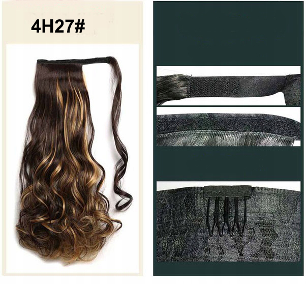 Doczepiany KUCYK KITKA Włosy Kręcone Loki Fale PL Marka inna marka