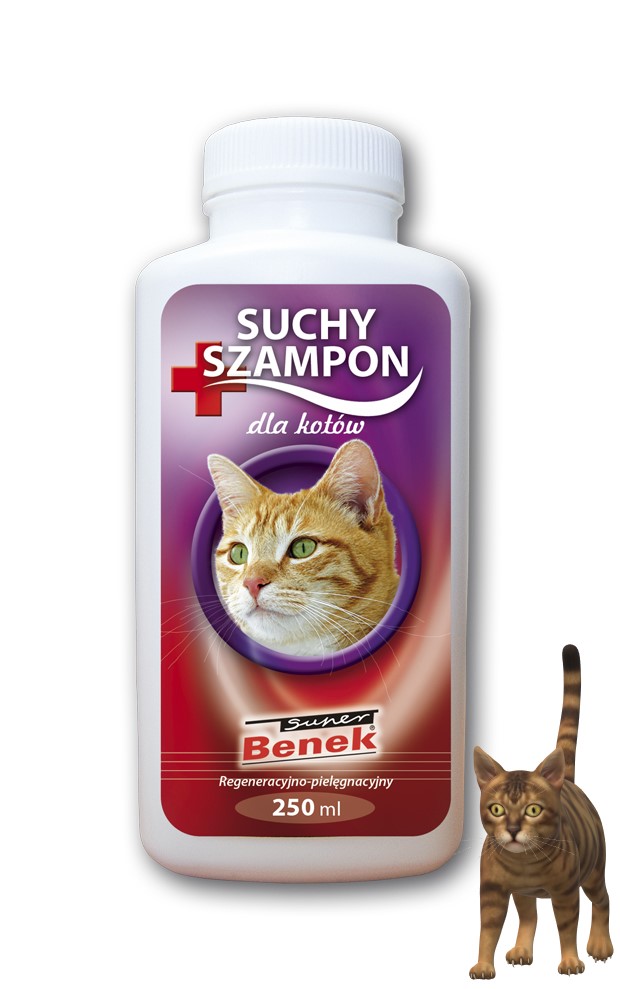 Suchý šampon pro kočky Benek 250 ml 250 g