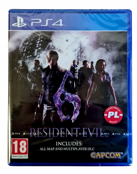 

PS4 Resident Evil 6 VI Nowa Folia Dod. Mapy
