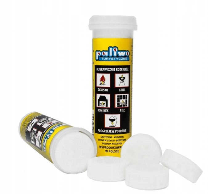 PALIWKO PALIWO TURYSTYCZNE NAPALM ROZPAŁKA DO OGNISKA GRILLA 8x7 GRAM TUBA