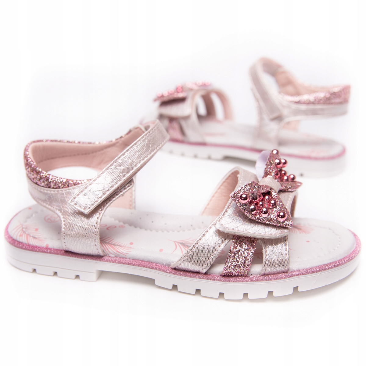 CLIBEE SANDAŁY DZIEWCZĘCE RÓŻOWE PROFILOWANE 36 Rozmiar (new) 36