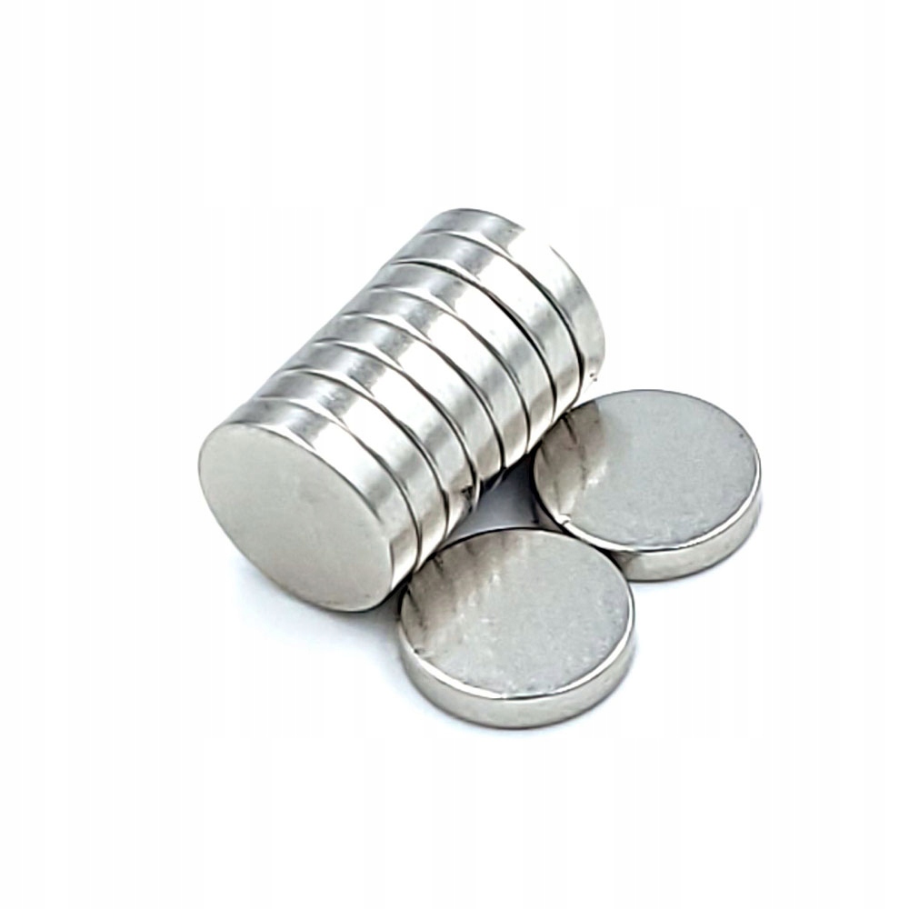 

Magnes Neodymowy Walcowy 10x2 mm Mocny 10 Szt