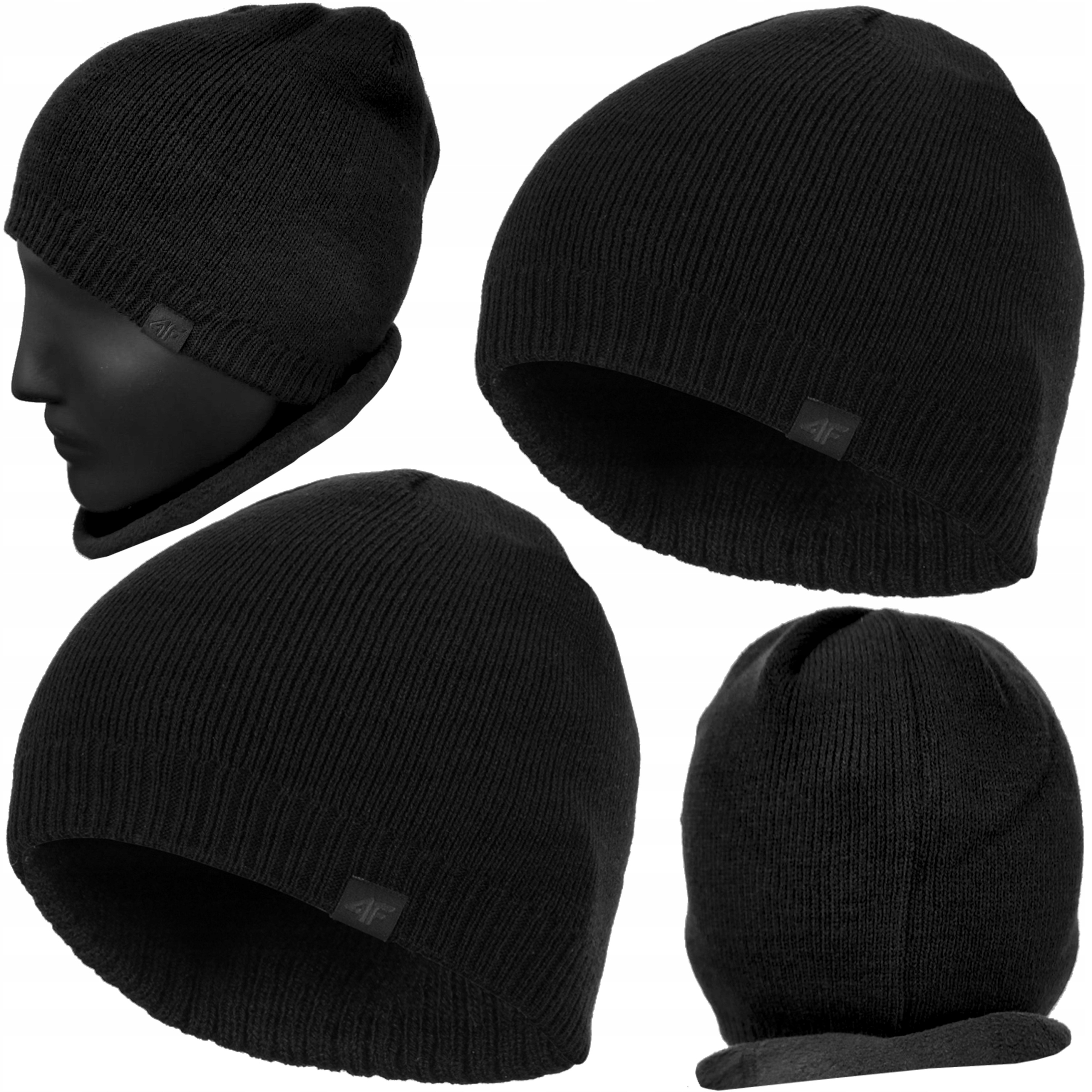 

Zestaw 2szt Czapek Zimowych 4F Męska Dwuwarstwowa