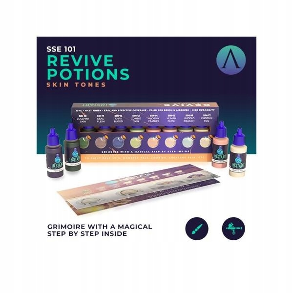 Scale 75: Instant Revive Potions Paint Set zestaw 8 farb akrylowych