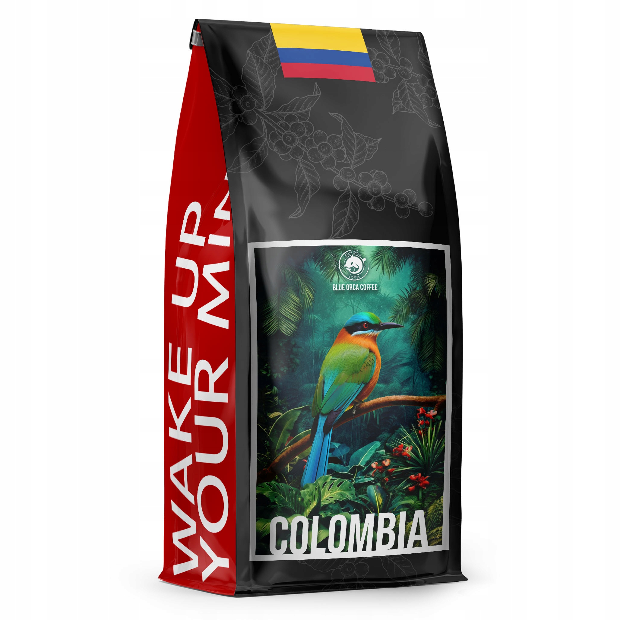 Levně Káva zrnková 1 kg Kolumbie Čerstvě pražená 100% Arabica Blue Orca Coffee