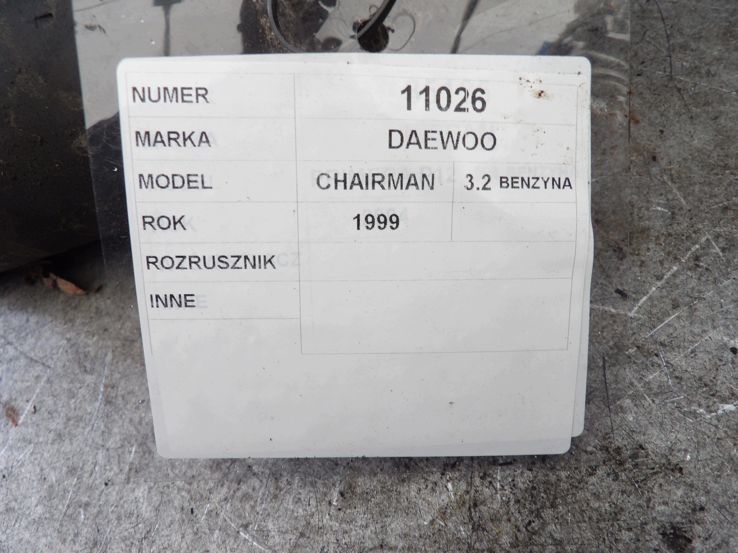 Daewoo chairman, Mercedes 3,2d starter