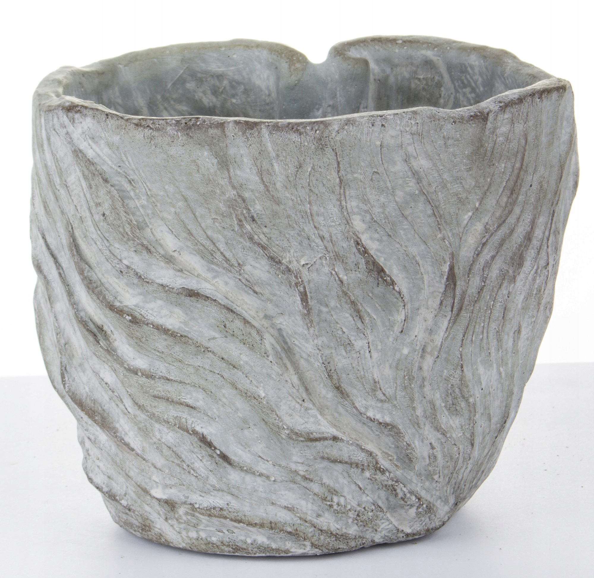 OSŁONKA NA DONICZKĘ POCAŁUNEK DONICZKA BALKONOWA VINTAGE SZARA GŁOWA TWARZ Materiał glina