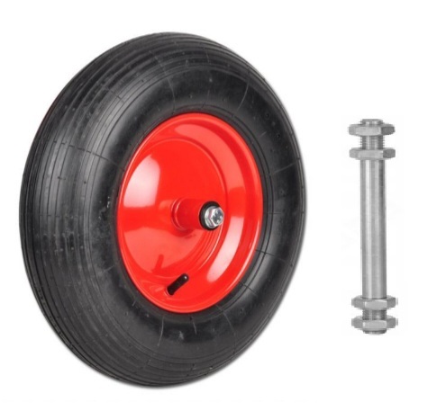 KOŁO KÓŁKO DO TACZKI 4.80/4.00-8 4PR POMPOWANE + OŚ